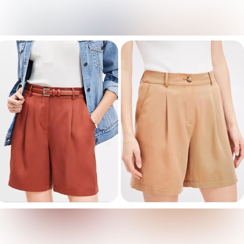 Loft The Emory Shorts - Women's Pleated Shorts - 7" inseam - Size 8